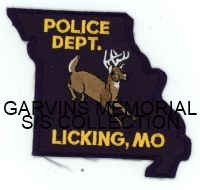 MISSOURI,LICKING POLICE 1